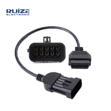 customization 10Pin To 16Pin OBD2 Extension Diagnostic Tool Adapter Connector Cable OBD II OBD2 Scan Tool Cable